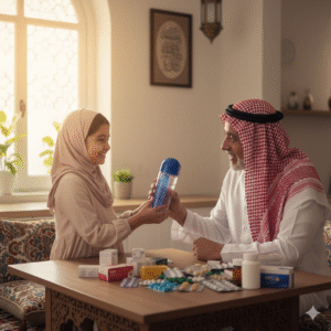 زجاجة مياه عالية الجودة لتخزين حبوب الدواء لمدة 7 أيام