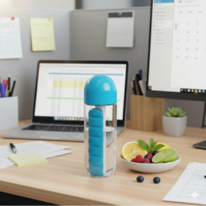 Main-home زجاجة مياه عالية الجودة لتخزين حبوب الدواء لمدة 7 أيام