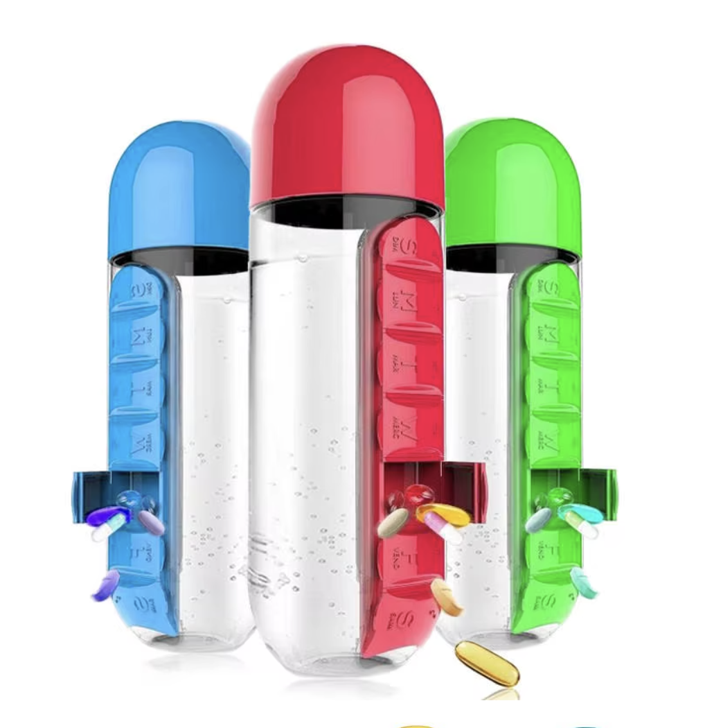Screenshot 2025-09-01 at 09.15.26 زجاجة مياه عالية الجودة لتخزين حبوب الدواء لمدة 7 أيام - الصورة 2